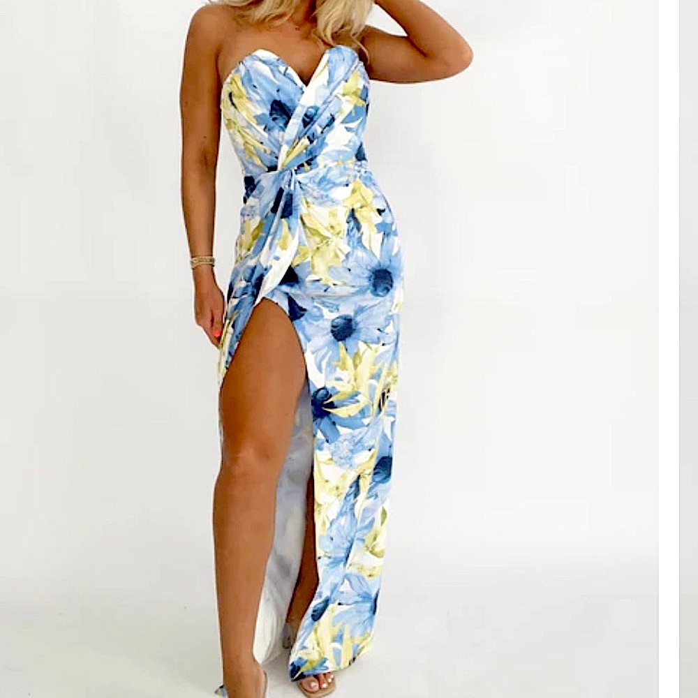 Lane 201 Sunflower Skies Maxi Dress